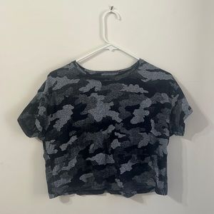 Lululemon Camo Crop Tee